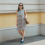 Abito tubino svasato in cotone Liberty® Clarabell