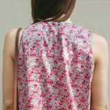 Abito tubino svasato in cotone Liberty® Poppy Forest