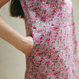 Abito tubino svasato in cotone Liberty® Poppy Forest