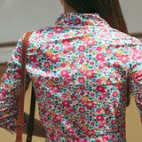 Abito Chemisier in Cotone Liberty® Betsy Fuxia