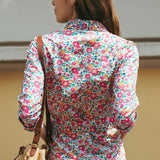Abito Chemisier in Cotone Liberty® Betsy Fuxia