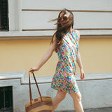Abito tubino svasato in cotone Liberty® Clarabell